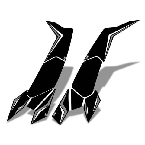 GP Kompozit Honda PCX 125 / 150 2025-2026 Uyumlu Yan Alt Ayak Pad Gri