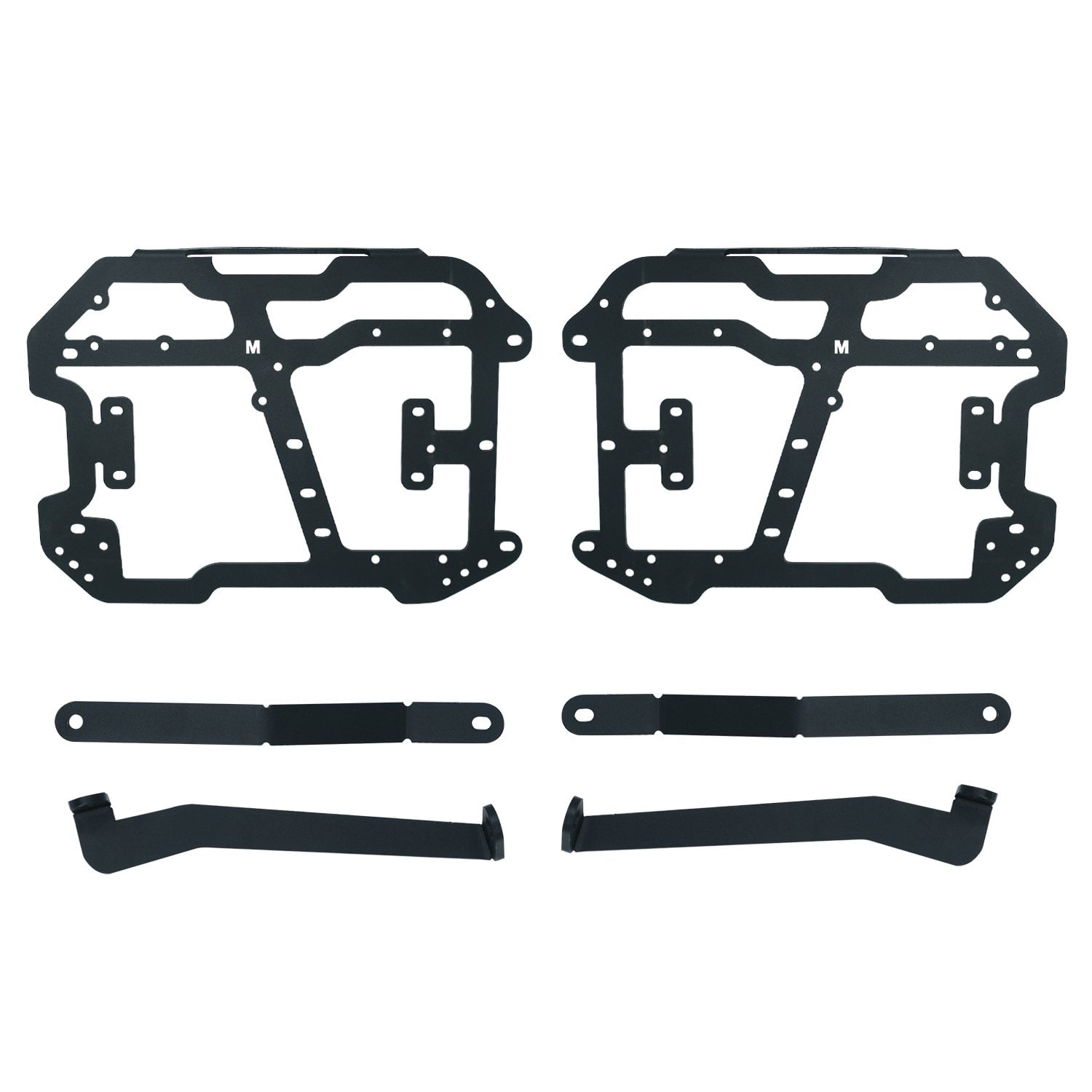 GP Kompozit Bajaj Dominar 250 / 400 2020-2026 Uyumlu Yan Çanta Demiri Siyah