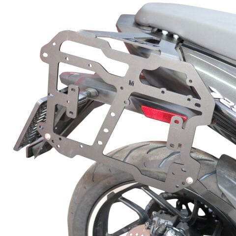 GP Kompozit Bajaj Dominar 250 / 400 2020-2026 Uyumlu Yan Çanta Demiri Siyah