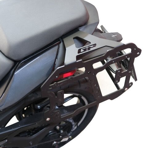 GP Kompozit Bajaj Dominar 250 / 400 2020-2026 Uyumlu Yan Çanta Demiri Siyah