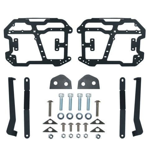 GP Kompozit Bajaj Dominar 250 / 400 2020-2026 Uyumlu Yan Çanta Demiri Siyah