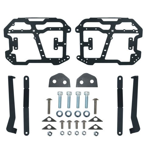 GP Kompozit Bajaj Dominar 250 / 400 2020-2026 Uyumlu Yan Çanta Demiri Siyah