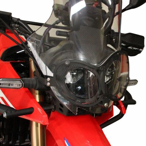 GP Kompozit Honda CRF250 Rally / CRF300 Rally 2017-2025 Uyumlu Far Koruma Siyah