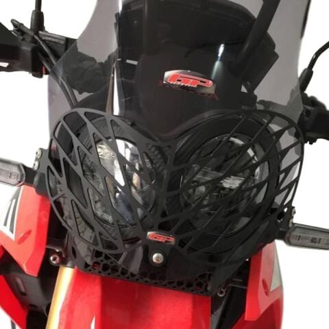 GP Kompozit Honda CRF250 Rally / CRF300 Rally 2017-2025 Uyumlu Alüminyum Far Koruma Siyah