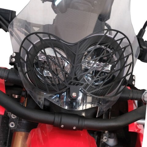 GP Kompozit Honda CRF250 Rally / CRF300 Rally 2017-2025 Uyumlu Alüminyum Far Koruma Siyah