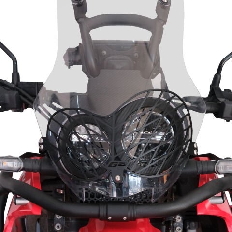GP Kompozit Honda CRF250 Rally / CRF300 Rally 2017-2025 Uyumlu Alüminyum Far Koruma Siyah