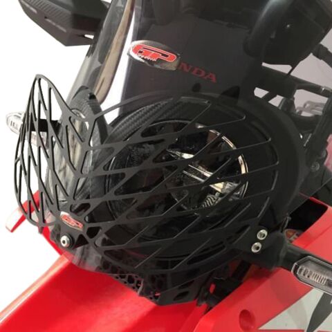 GP Kompozit Honda CRF250 Rally / CRF300 Rally 2017-2025 Uyumlu Alüminyum Far Koruma Siyah