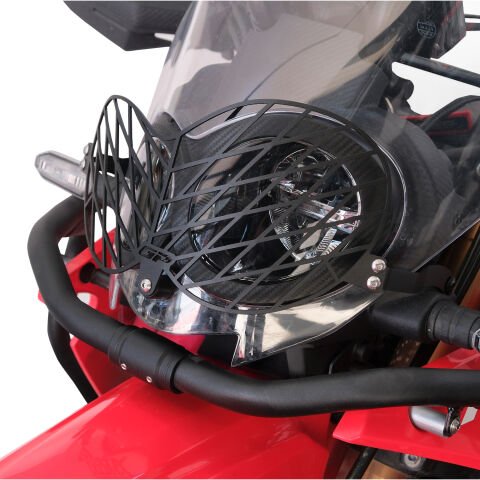 GP Kompozit Honda CRF250 Rally / CRF300 Rally 2017-2025 Uyumlu Alüminyum Far Koruma Siyah