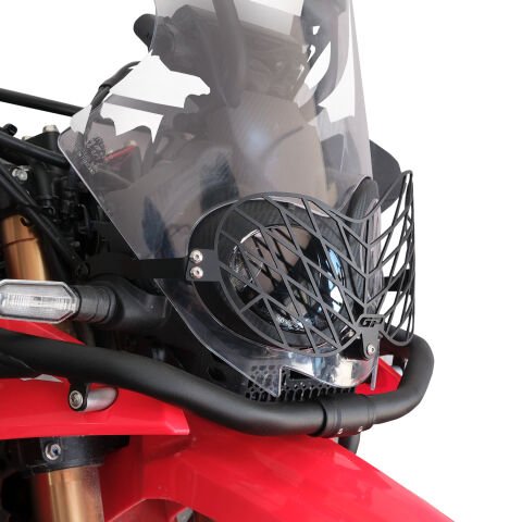 GP Kompozit Honda CRF250 Rally / CRF300 Rally 2017-2025 Uyumlu Alüminyum Far Koruma Siyah