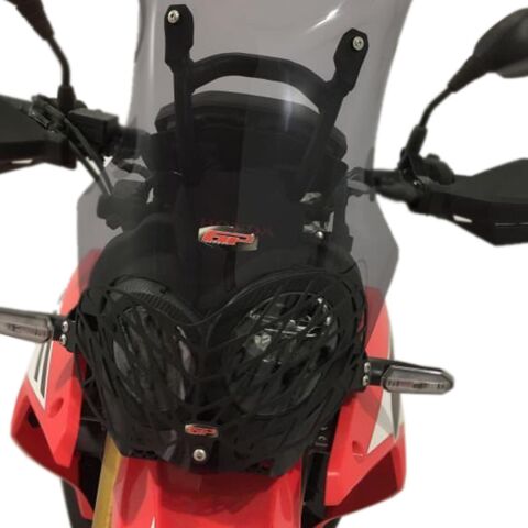 GP Kompozit Honda CRF250 Rally / CRF300 Rally 2017-2025 Uyumlu Alüminyum Far Koruma Siyah