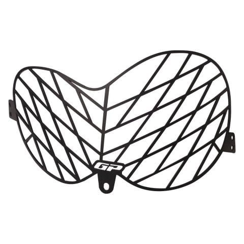 GP Kompozit Honda CRF250 Rally / CRF300 Rally 2017-2025 Uyumlu Alüminyum Far Koruma Siyah