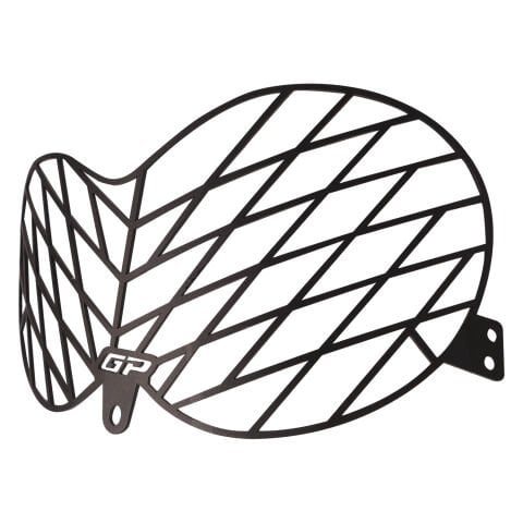 GP Kompozit Honda CRF250 Rally / CRF300 Rally 2017-2025 Uyumlu Alüminyum Far Koruma Siyah