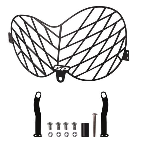 GP Kompozit Honda CRF250 Rally / CRF300 Rally 2017-2025 Uyumlu Alüminyum Far Koruma Siyah