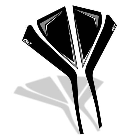 GP Kompozit Honda PCX 125 / 150 2025-2026 Uyumlu Yan Pad Gri