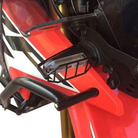 GP Kompozit Honda CRF250 Rally 2017-2020 Uyumlu Sinyal Koruma Siyah