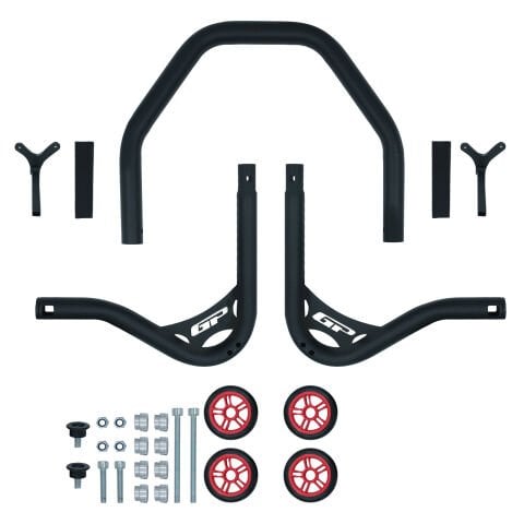 GP Kompozit Universal Sökülebilir Arka Kaldırma Sehpası Takozdan Siyah