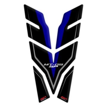 GP Kompozit Yamaha MT-09 SP 2021-2023 Uyumlu Tank Pad Seti Siyah-Mavi