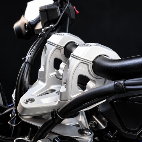 GP Kompozit BMW R 1300 GS 2023-2026 Uyumlu Gidon Yükseltme Gri