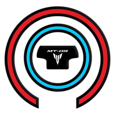 GP Kompozit Yamaha MT-09 2021-2023 Uyumlu Tank Pad Seti Kırmızı-Gri