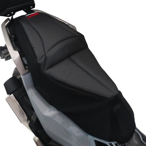 GP Kompozit SYM ADX 125 2023-2024 Uyumlu Fileli Motosiklet Konfor Sele Kılıfı Siyah