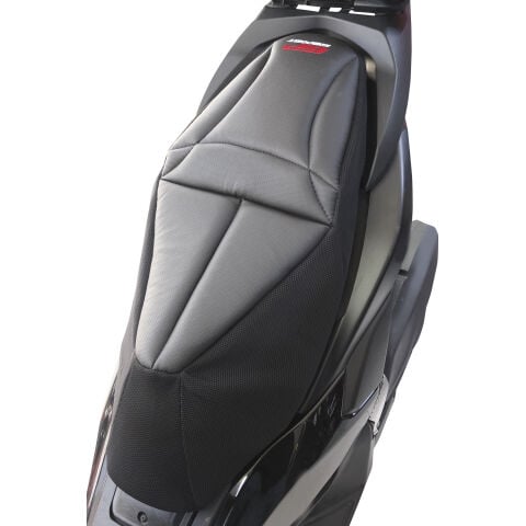 GP Kompozit Yamaha NMAX 125 / 155 2015-2026 Uyumlu Fileli Motosiklet Konfor Sele Kılıfı Siyah
