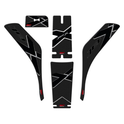 GP Kompozit SYM Jet X 125 2022-2025 Uyumlu Tank Pad Seti Karbon
