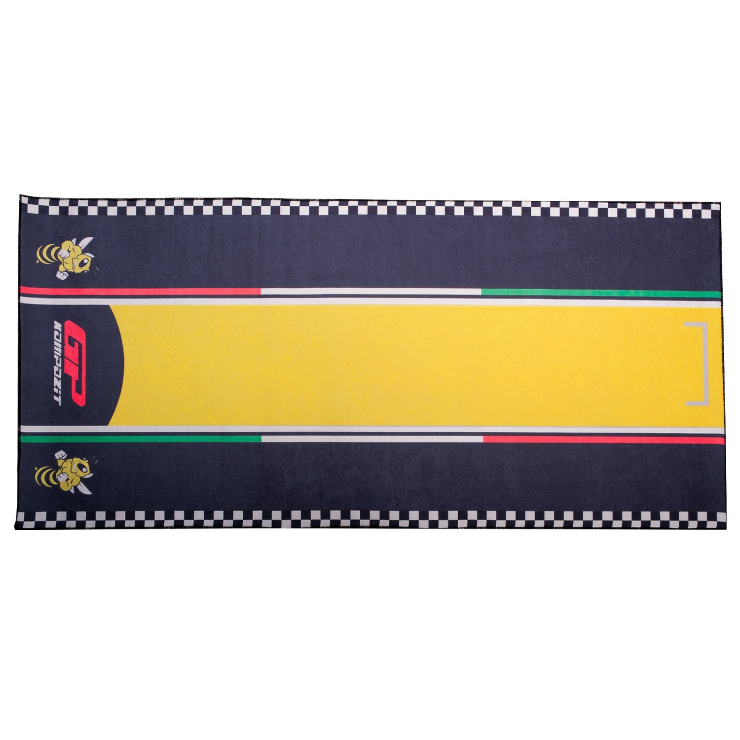 Gp Kompozit Vespa GTV Motosiklet Halısı Siyah-Sarı