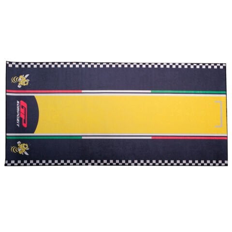 Gp Kompozit Vespa GTV Motosiklet Halısı Siyah-Sarı