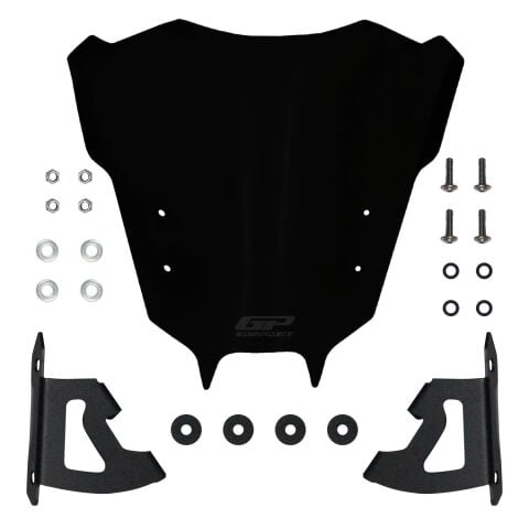 GP Kompozit Yamaha MT-09 2021-2023 Uyumlu Ön Cam Siyah