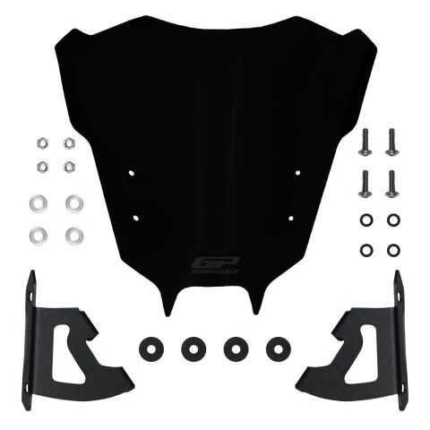 GP Kompozit Yamaha MT-09 2021-2023 Uyumlu Ön Cam Siyah