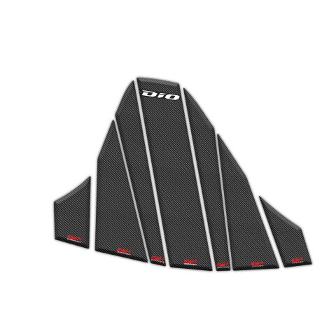 GP Kompozit Honda Dio 2021-2025 Uyumlu Tank Pad Seti Karbon