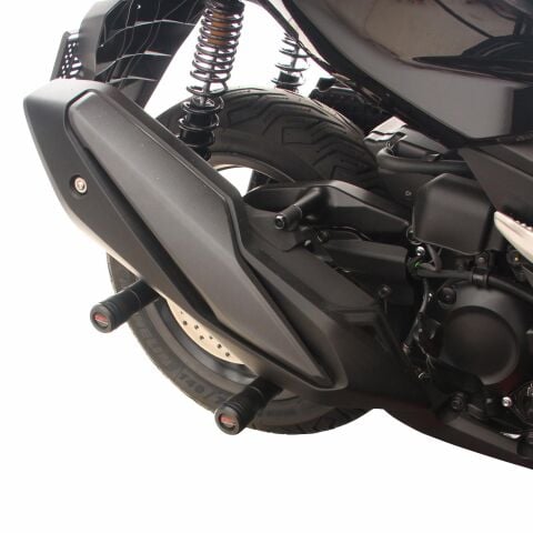 GP Kompozit Honda Forza 250 2018-2026 Uyumlu Egzoz Koruma Takozu Siyah