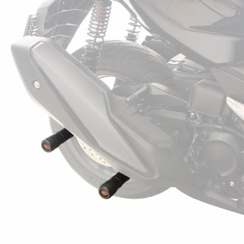 GP Kompozit Honda Forza 250 2018-2026 Uyumlu Egzoz Koruma Takozu Siyah