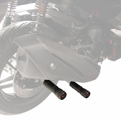GP Kompozit Honda Forza 250 2018-2026 Uyumlu Egzoz Koruma Takozu Siyah