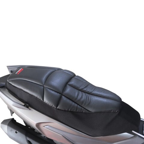 GP Kompozit SYM Joymax Z 250 / Z 250 Plus 2023-2026 Uyumlu Fileli Motosiklet Konfor Sele Kılıfı Siyah