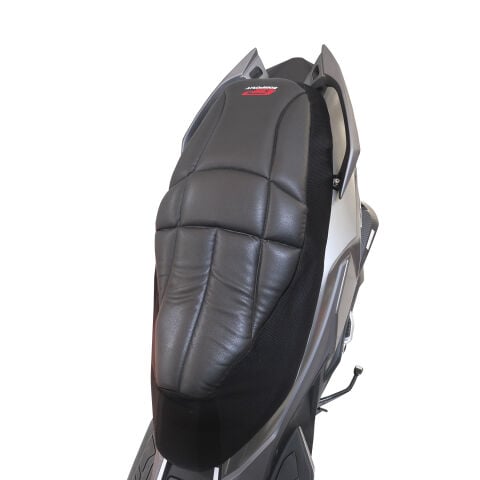 GP Kompozit SYM Joymax Z 250 / Z 250 Plus 2023-2026 Uyumlu Fileli Motosiklet Konfor Sele Kılıfı Siyah