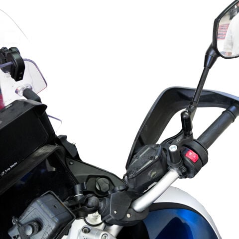 GP Kompozit CF Moto 800 MT 2022-2024 Uyumlu Ayna Genişletme Siyah