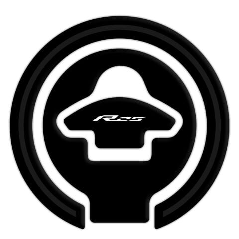 GP Kompozit Yamaha R25 2015-2018 Uyumlu Tank Pad Seti Siyah