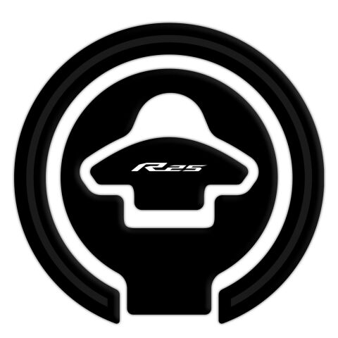 GP Kompozit Yamaha R25 2015-2018 Uyumlu Tank Pad Seti Siyah