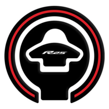 GP Kompozit Yamaha R25 2015-2018 Uyumlu Tank Pad Seti Kırmızı