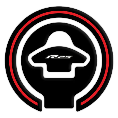 GP Kompozit Yamaha R25 2015-2018 Uyumlu Tank Pad Seti Kırmızı