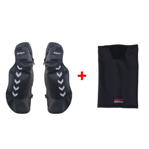 GP Kompozit Universal Bacak Koruma Örtüsü Siyah-Gri  (1 Adet Boyunluk Hediye)