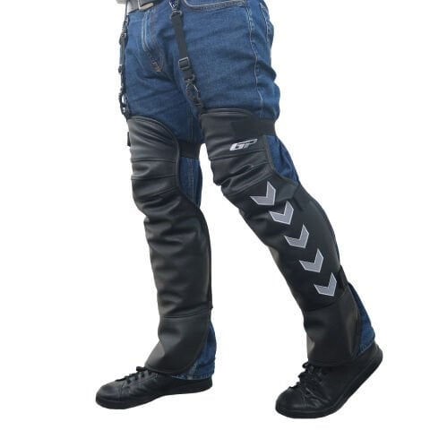 GP Kompozit Universal Bacak Koruma Örtüsü Siyah-Gri  (1 Adet Boyunluk Hediye)