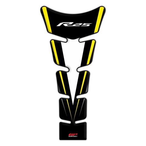 GP Kompozit Yamaha R25 2015-2018 Uyumlu Tank Pad Seti Sarı