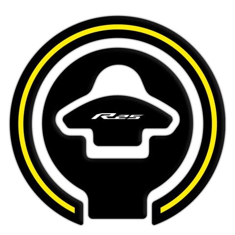 GP Kompozit Yamaha R25 2015-2018 Uyumlu Tank Pad Seti Sarı