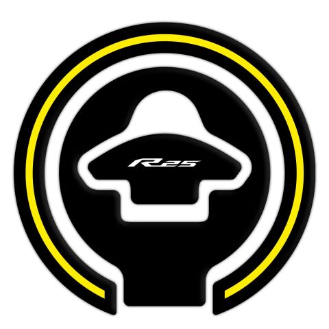 GP Kompozit Yamaha R25 2015-2018 Uyumlu Tank Pad Seti Sarı