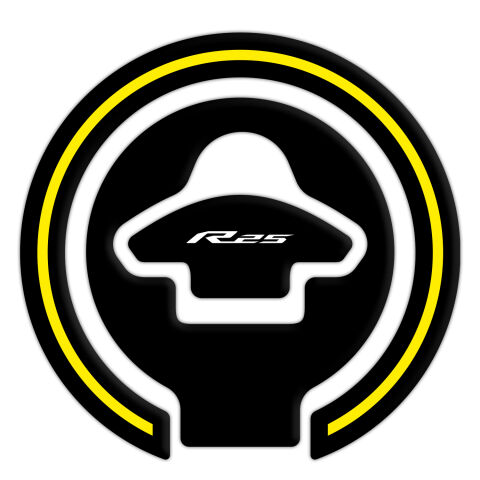 GP Kompozit Yamaha R25 2015-2018 Uyumlu Tank Pad Seti Sarı