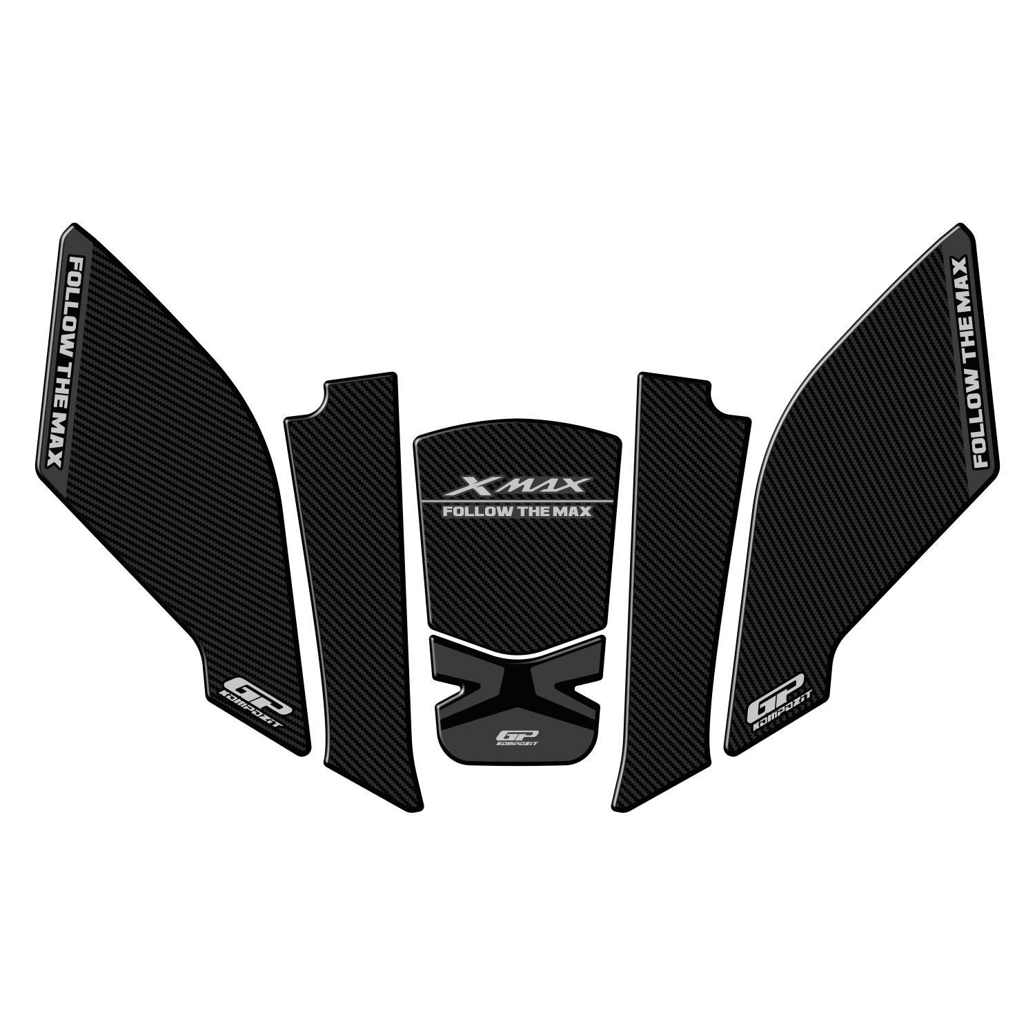 GP Kompozit Yamaha XMAX 2023-2025 Uyumlu Tank Pad Gri