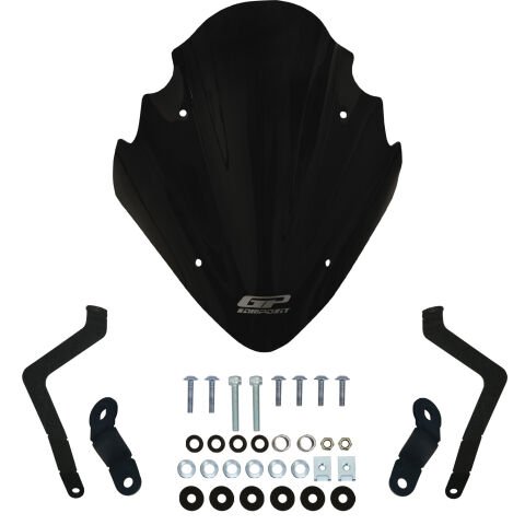 GP Kompozit Bajaj Pulsar NS 400 Z 2025-2026 Uyumlu Ön Cam Siyah