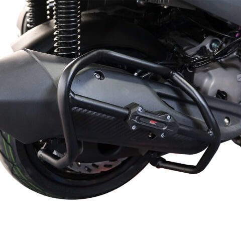 GP Kompozit SYM Joymax Z 250 / Z 250 Plus 2023-2026 Uyumlu Egzoz Koruma Demiri Siyah